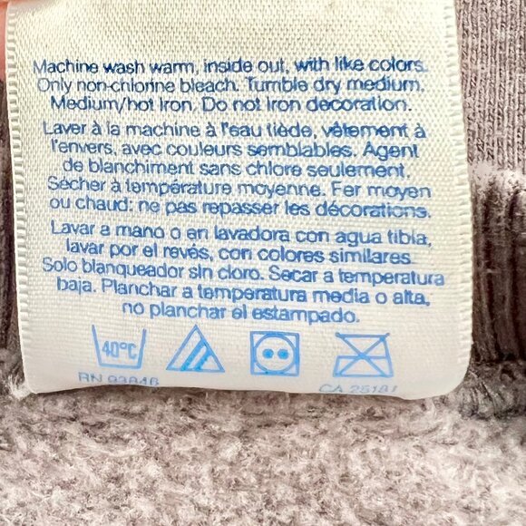 VINTAGE Bubba Gump Shrimp Co. Crew Neck Stupid is as Stupid Does Grey Sweatshirt - Picture 7 of 7